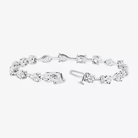Womens 8 Ct.T.W. Lab Grown White Diamond 14K Gold 7 Inch Tennis Bracelet
