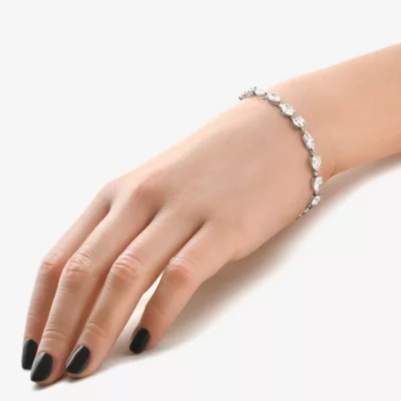 Womens 8 Ct.T.W. Lab Grown White Diamond 14K Gold 7 Inch Tennis Bracelet