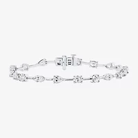 Womens 8 Ct.T.W. Lab Grown White Diamond 14K Gold 7 Inch Tennis Bracelet