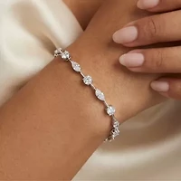 Womens 8 Ct.T.W. Lab Grown White Diamond 14K Gold 7 Inch Tennis Bracelet