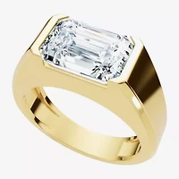 (F-G /Vs1-Vs2) Mens 3 CT. Lab Grown White Diamond 14K Gold Solitaire Engagement Ring
