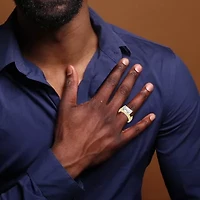 (F-G /Vs1-Vs2) Mens 3 CT. Lab Grown White Diamond 14K Gold Solitaire Engagement Ring