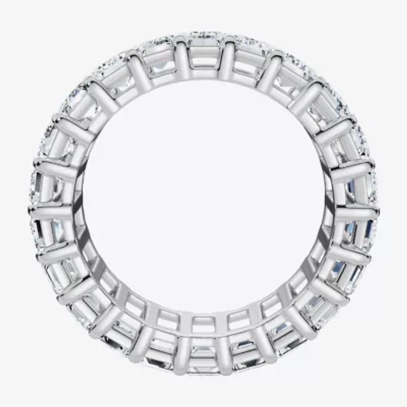 (F-G /Vs1-Vs2) Unisex Adult 5MM 6 CT. T.W. Lab Grown White Diamond 14K Gold Eternity Wedding Band