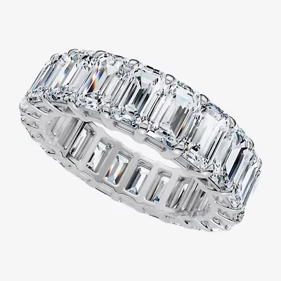 (F-G /Vs1-Vs2) Unisex Adult 5MM 6 CT. T.W. Lab Grown White Diamond 14K Gold Eternity Wedding Band