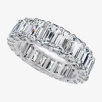 (F-G /Vs1-Vs2) Unisex Adult 5MM 6 CT. T.W. Lab Grown White Diamond 14K Gold Eternity Wedding Band