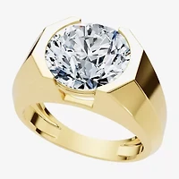 (F-G /Vs1-Vs2) Mens 5 CT. T.W. Lab Grown White Diamond 14K Gold Round Solitaire Engagement Ring