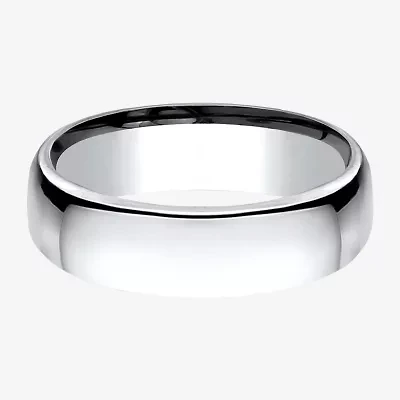 Mens Comfort Fit 6.5mm Polished Cobalt Wedding Band