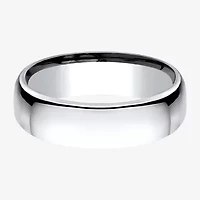 Mens Comfort Fit 6.5mm Polished Cobalt Wedding Band