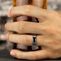 Mens Comfort Fit 6.5mm Polished Cobalt Wedding Band