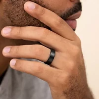 Mens 6MM Titanium Wedding Band