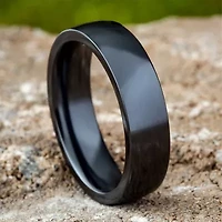 Mens 6MM Titanium Wedding Band