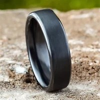 Mens 6MM Titanium Wedding Band