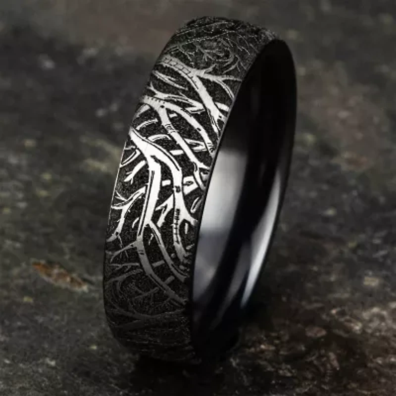 Mens 6.5MM Titanium Wedding Band