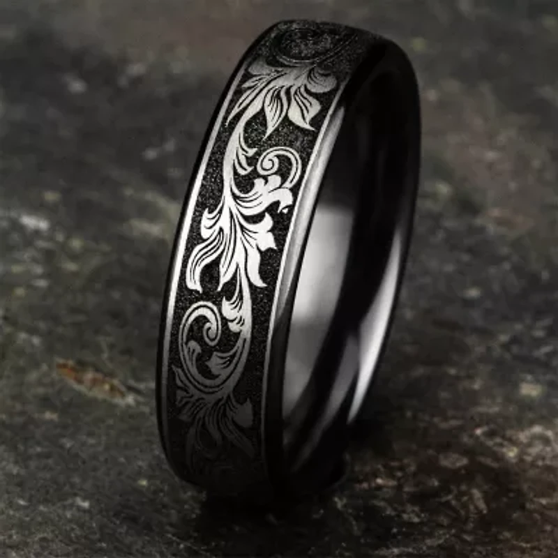 Mens 6.5MM Titanium Wedding Band