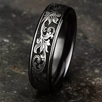 Mens 6.5MM Titanium Wedding Band