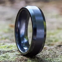 Mens 7MM Titanium Wedding Band
