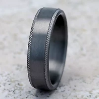 Mens 6.5MM Tantalum Wedding Band