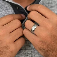 Mens 6.5MM Cobalt Wedding Band