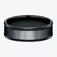 Mens Comfort Fit 7mm Black Cobalt Wedding Band