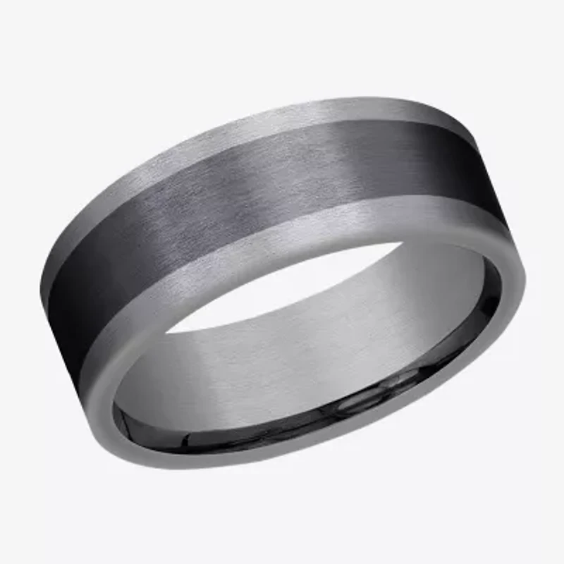 Mens 8MM Tantalum Titanium Wedding Band