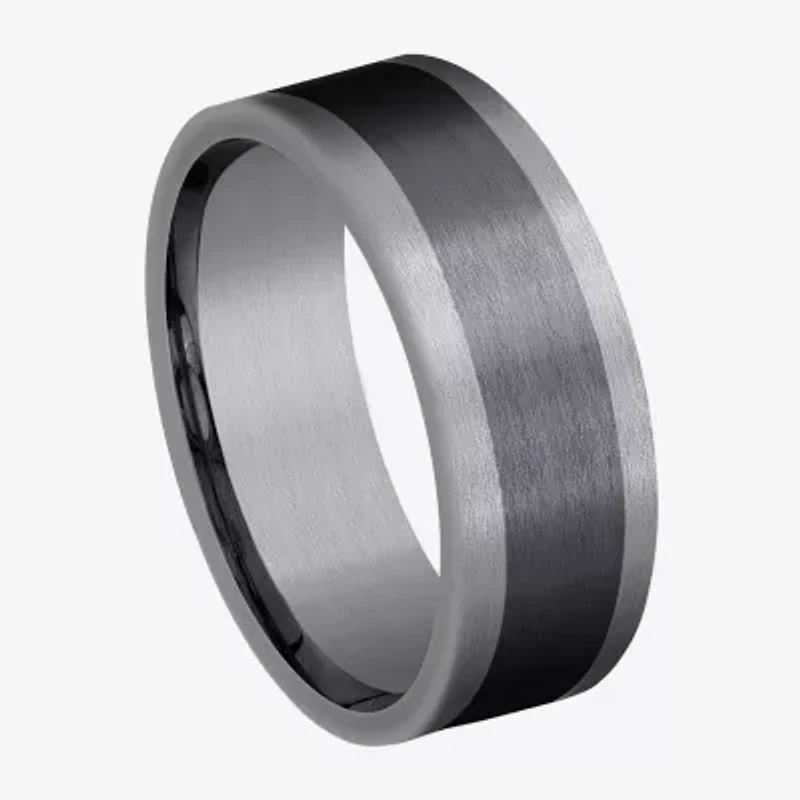 Mens 8MM Tantalum Titanium Wedding Band
