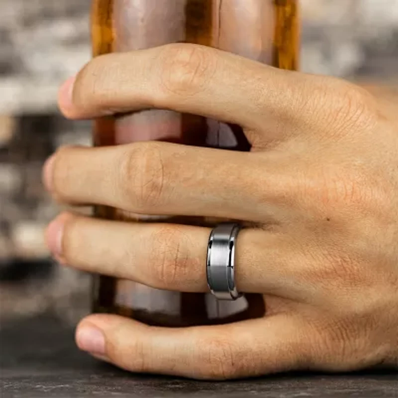 Mens 9mm Cobalt Wedding Band