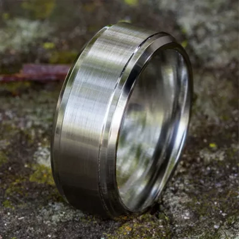 Mens 9mm Cobalt Wedding Band