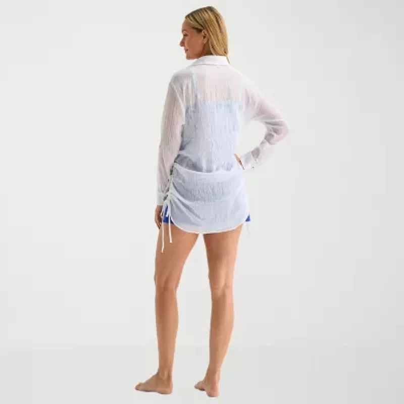 Sonnet Shores Womens Dress Swimsuit Cover-Up