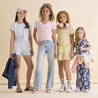 Thereabouts Little & Big Kid Girls Wide Leg Jean