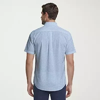 IZOD Breeze Mens Short Sleeve Athletic Fit Button-Down Shirt