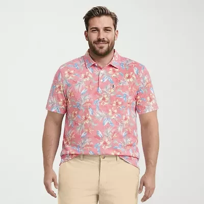 IZOD Sunshield Performance Big and Tall Mens Classic Fit Short Sleeve Polo Shirt