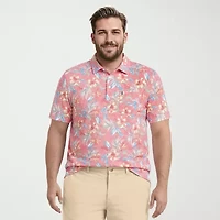 IZOD Sunshield Performance Big and Tall Mens Classic Fit Short Sleeve Polo Shirt