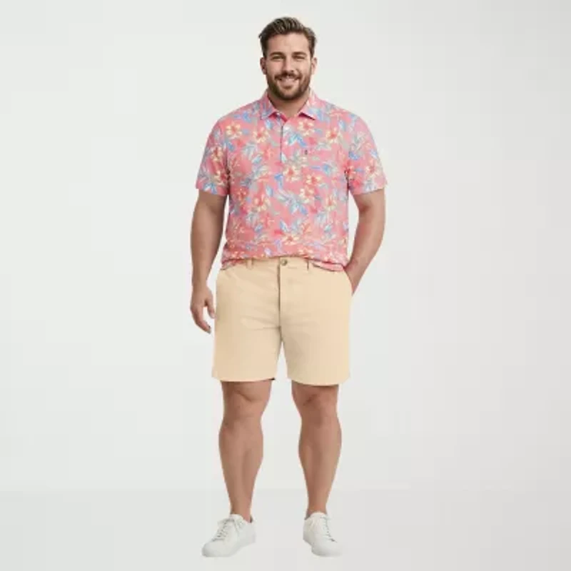 IZOD Sunshield Performance Big and Tall Mens Classic Fit Short Sleeve Polo Shirt