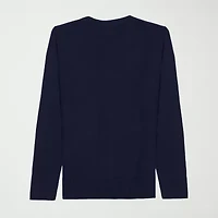 IZOD Womens Long Sleeve Button Juniors Cardigan
