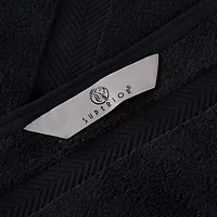 SUPERIOR® Zero Twist Cotton 12pc Chevron Towel Set 12-pc. Quick Dry Bath