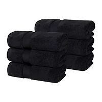 SUPERIOR® Zero Twist Cotton 6pc Chevron Hand Towel 6-pc. Quick Dry Bath Set