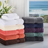 SUPERIOR® Zero Twist Cotton 2pc Chevron Bath Towel 2-pc. Quick Dry Set
