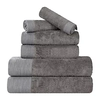 SUPERIOR® Sera Hypoallergenic Rayon From Bamboo 6pc Multi-Size Towel Set 6-pc. Bath