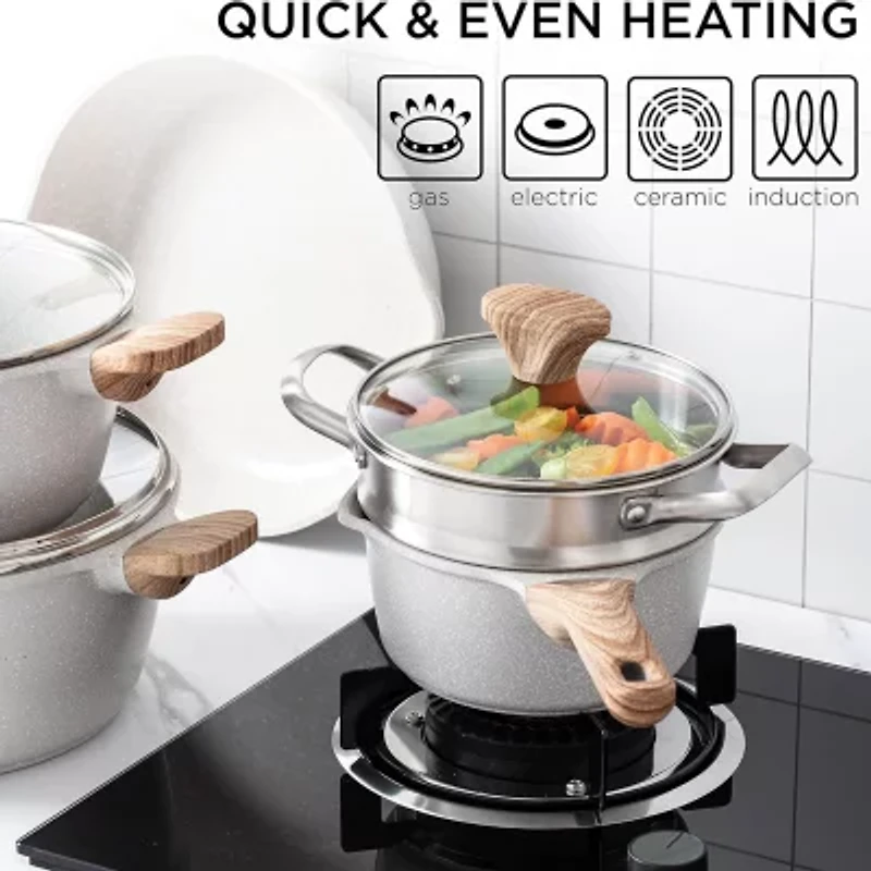 Country Kitchen 15-pc. Non-Stick Cookware Set