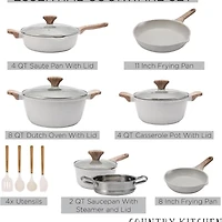 Country Kitchen 15-pc. Non-Stick Cookware Set