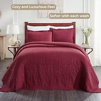 SUPERIOR® Aspen Oversized Floral Botanical Bedspread