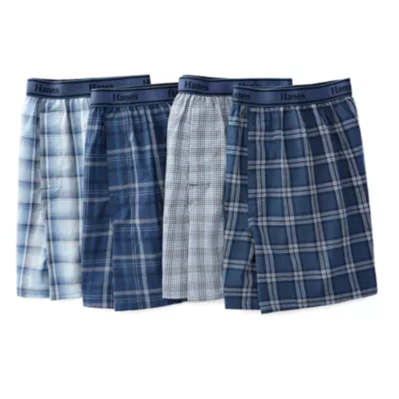 Hanes Freshiq Comfortflex Waistband Mens 4 Pack Boxers J838t4