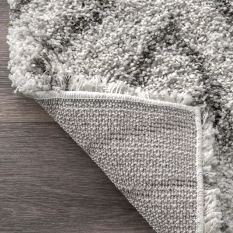 nuLoom Willette Diamond Shaggy Rectangular Rug