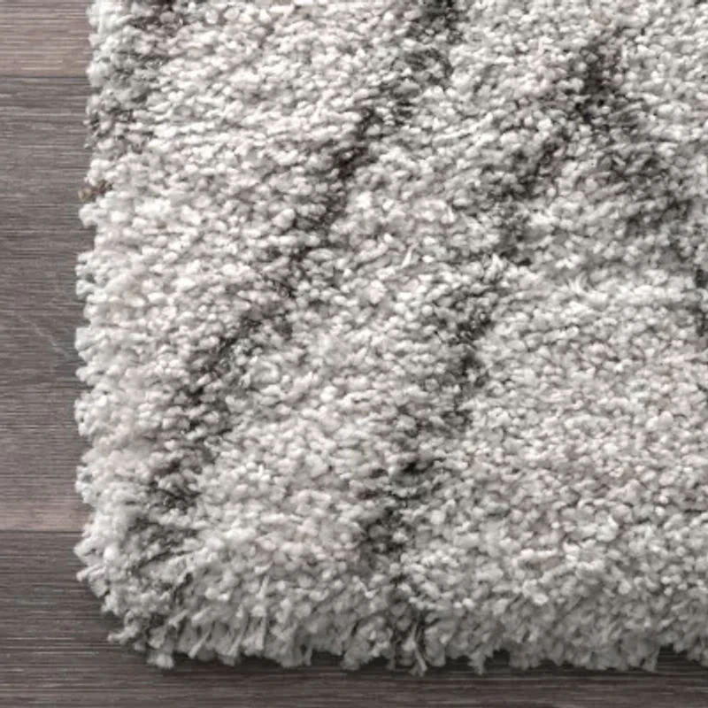 nuLoom Willette Diamond Shaggy Rectangular Rug