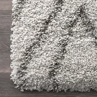 nuLoom Willette Diamond Shaggy Rectangular Rug
