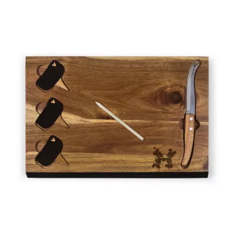 Picnic Time Delio-Mickey And Minnie 6-pc. Wood Cheese Board Set