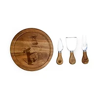 Picnic Time Acacia Brie-Ratatouille 4-pc. Wood Cheese Board Set