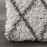 nuLoom Lenita Trellis Shaggy Rectangular Rug