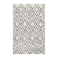 nuLoom Willette Diamond Shaggy Rectangular Rug
