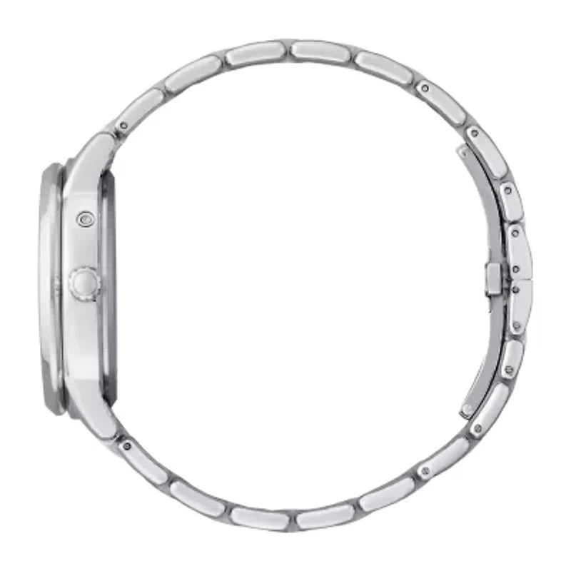 Citizen Calendrier Womens Diamond Accent Silver Tone Stainless Steel Bracelet Watch Fd0000-52n